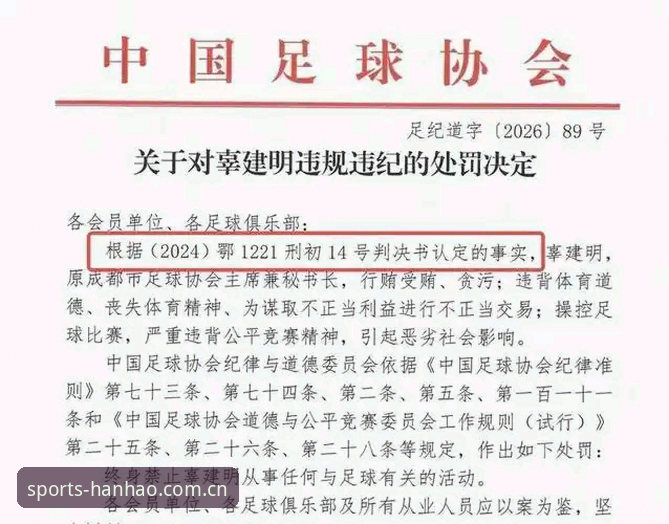 浩瀚体育官网入口 中国足协第三批禁足名单公布 vs 行业自律:体育道德与商业利益的终极博弈